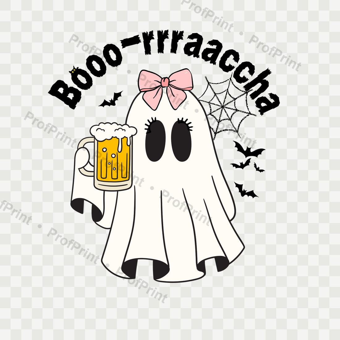 Booo-rrraaccha Ghost DTF Transfer