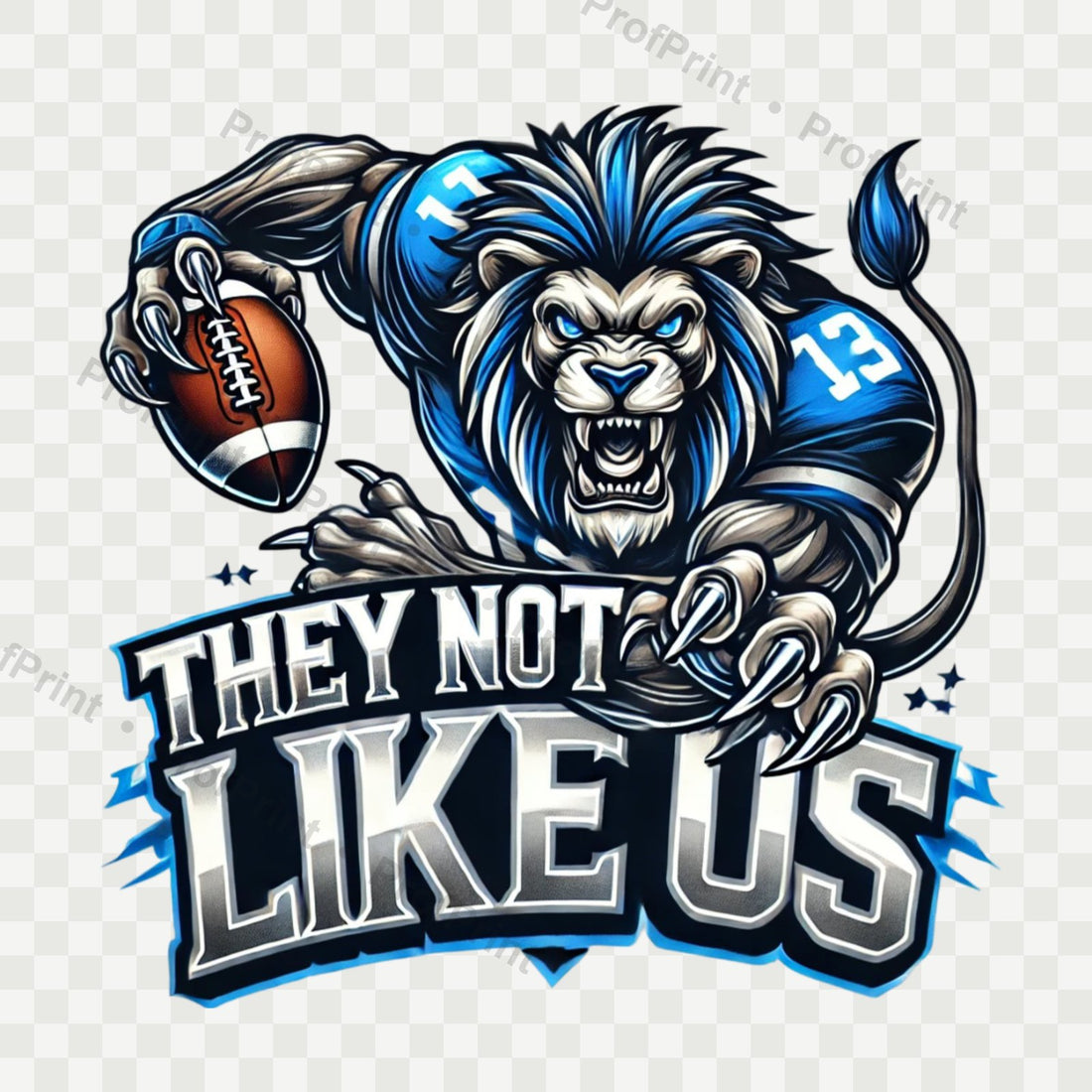 Lion Football DTF Transfer