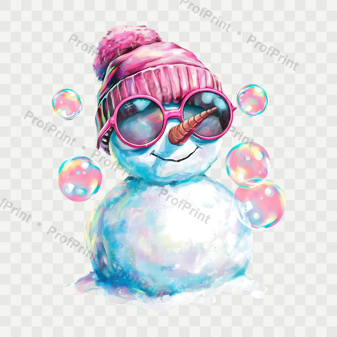 Cool Snowman DTF Transfer