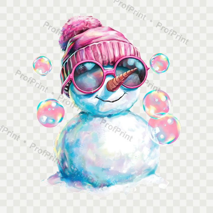 Cool Snowman DTF Transfer