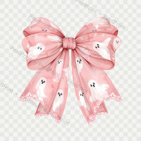 Coquette Ghost Bow DTF Transfer alternate view