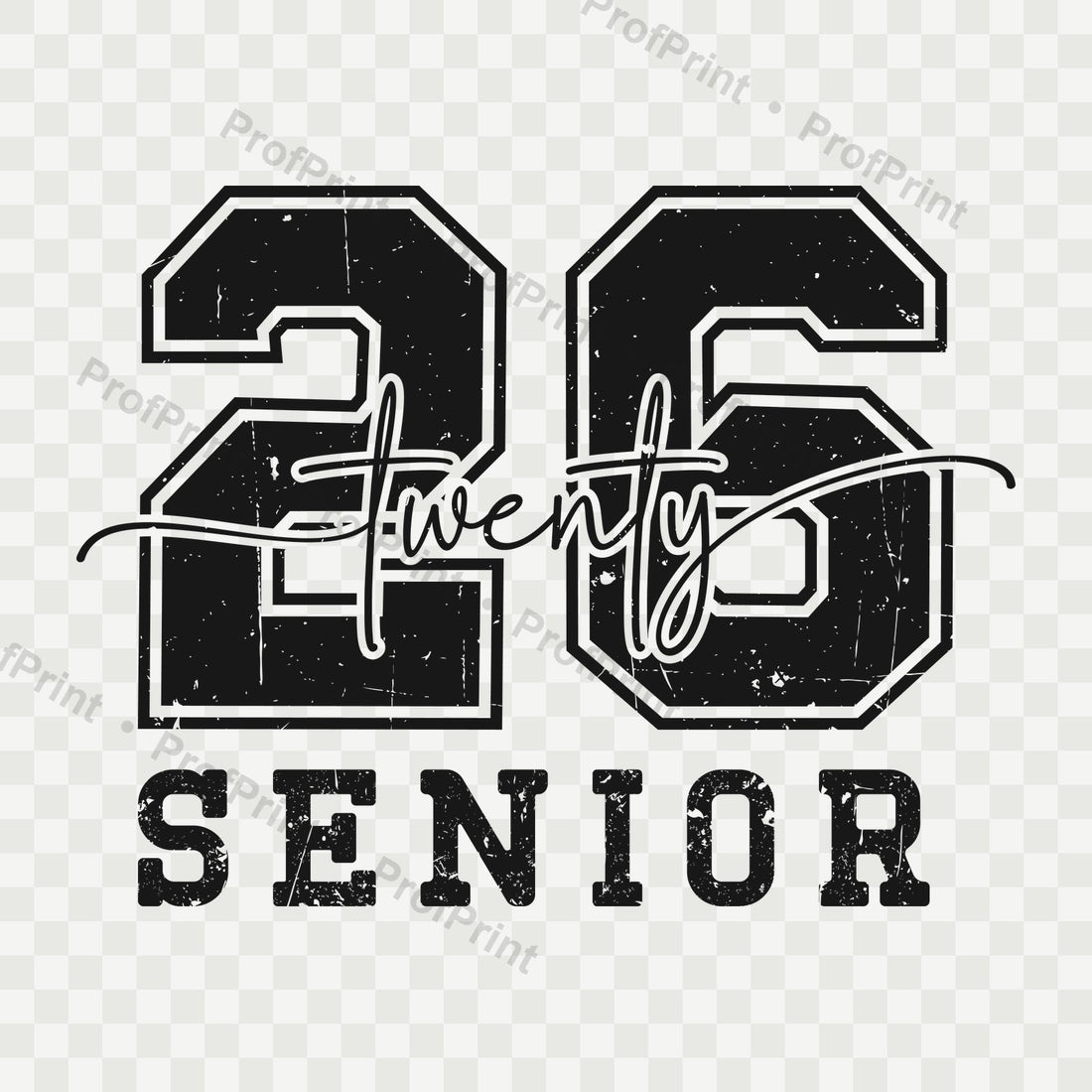 Senior 2026 Graduation DTF Transfer