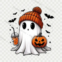 Cute Ghost Halloween DTF Transfer alternate view
