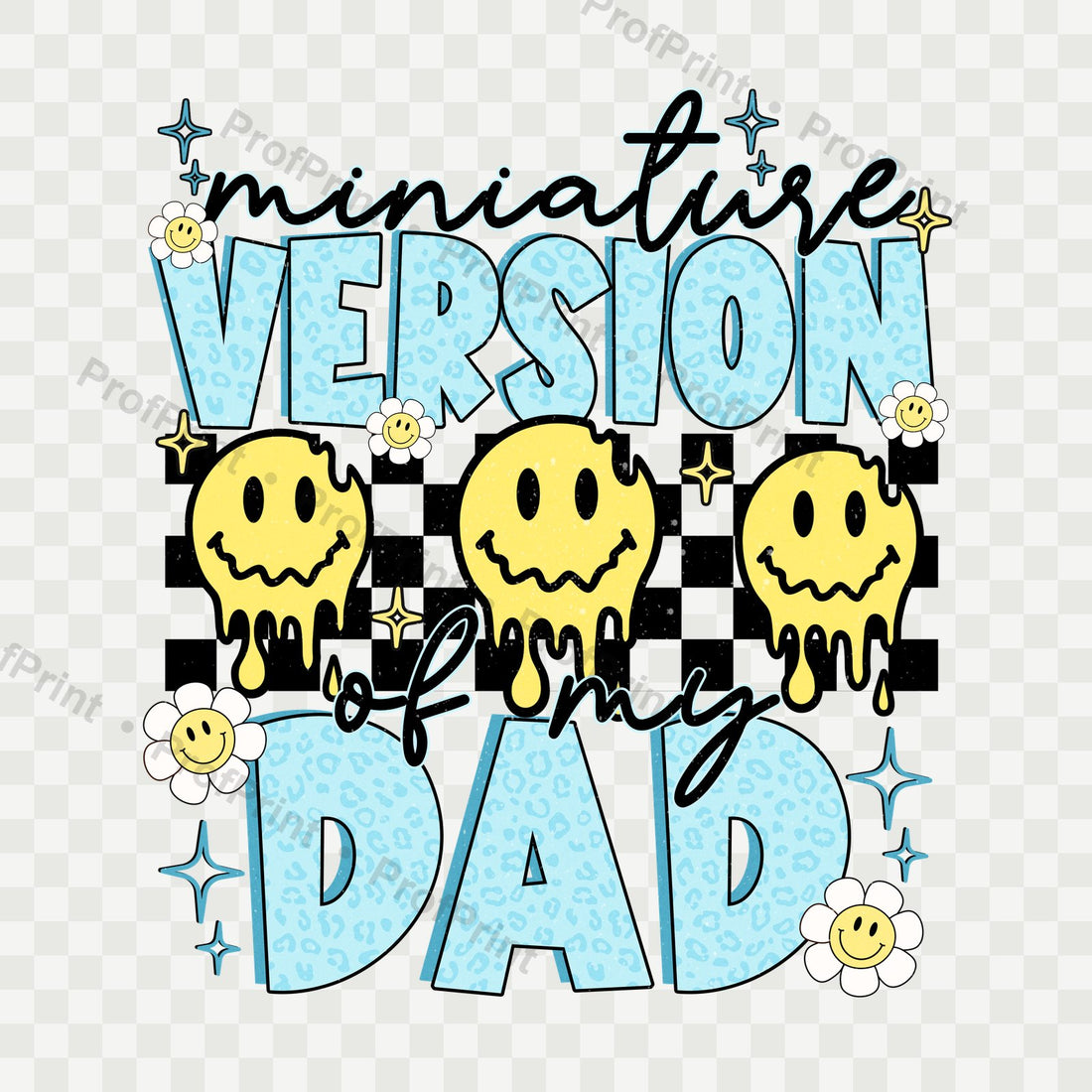 Miniature Version of Dad DTF Transfer