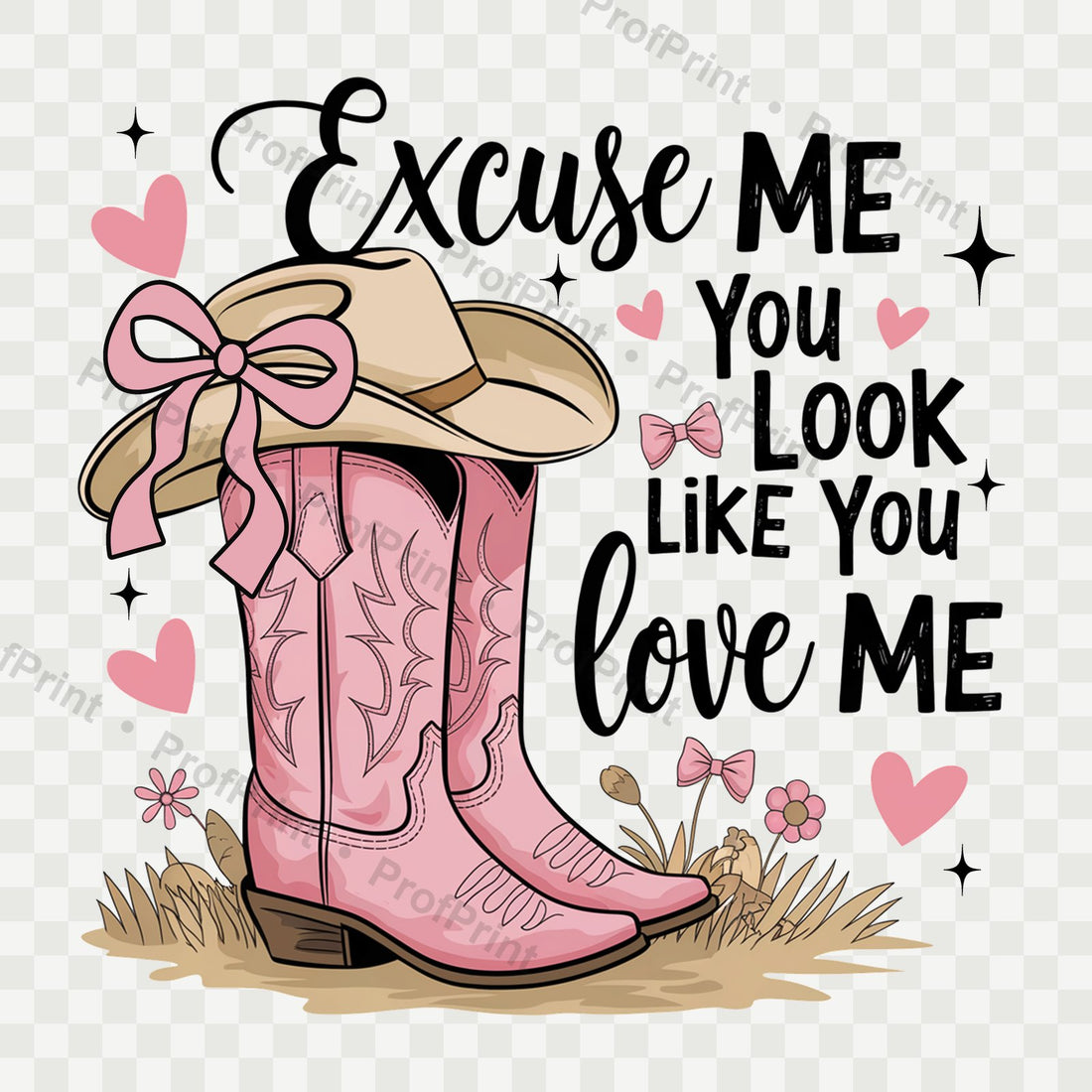 Cowgirl Love DTF Transfer