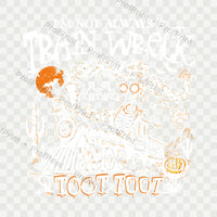 Skeleton Train Wreck DTF Transfer alternate view