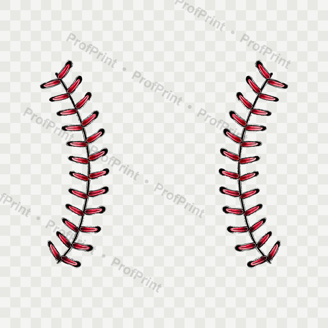 Baseball Stitch DTF Transfer