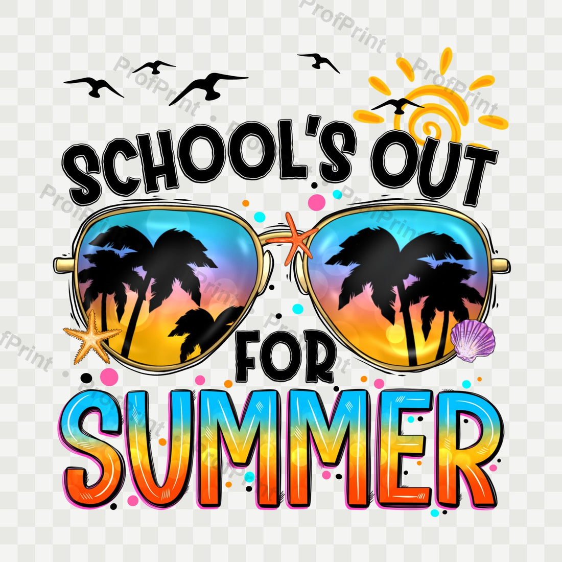 School's Out For Summer DTF Transfer