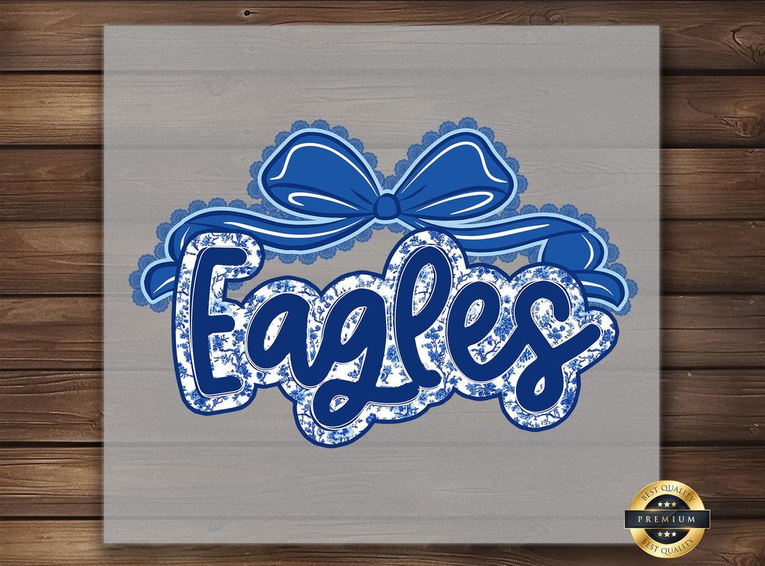 Eagles Floral Bow DTF Transfer