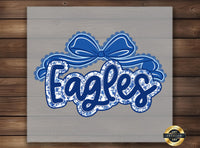 Eagles Floral Bow DTF Transfer